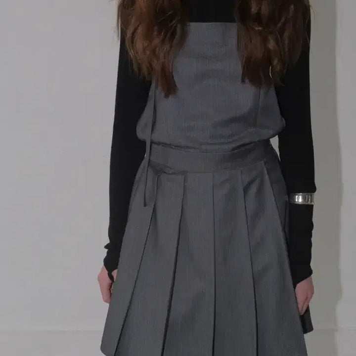 [BUNJANG] FOETO Stripe Pleated Dress / FOETO 스트라이프 플리츠 드레스