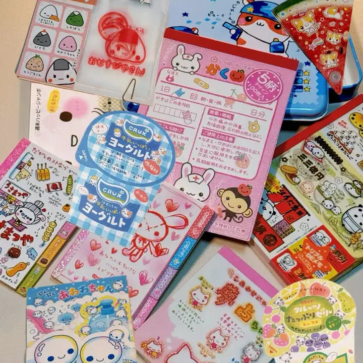 [BUNJANG] Retro Stationery Bundle - 30 Pieces / 헤이세이 고전지류 소분 34장 고전산엑스지류 일본문구