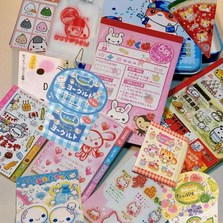 [BUNJANG] Retro Stationery Bundle - 30 Pieces / 헤이세이 고전지류 소분 34장 고전산엑스지류 일본문구