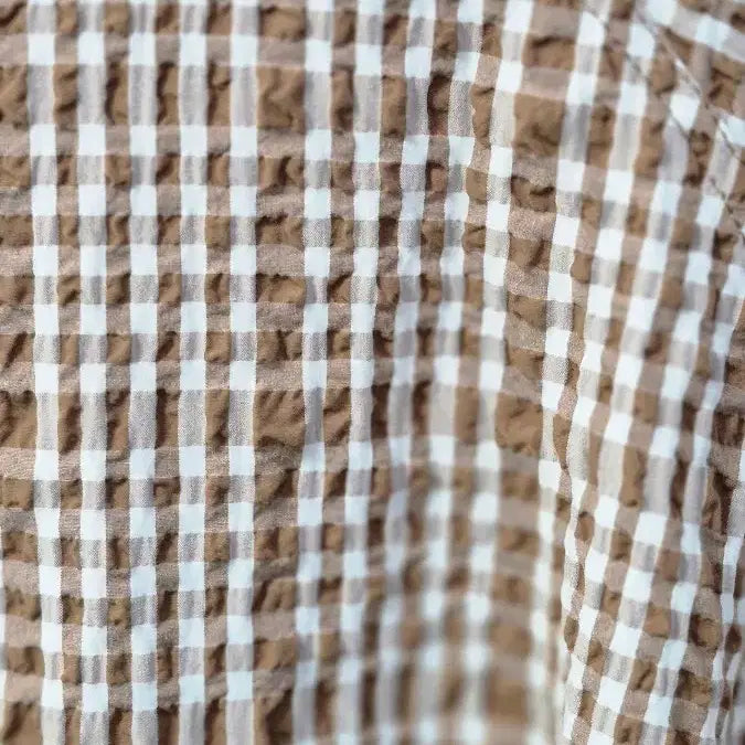 [BUNJANG] System Brown Check Embossed Trench Dress / 이태리.원단) 시스템   (바스락 엠보싱  원단) 원피스/ 트렌치코트