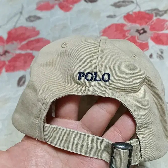 [BUNJANG] Unbranded Cap 57cm / 폴로 면모자 조임줄수선됨 57cm