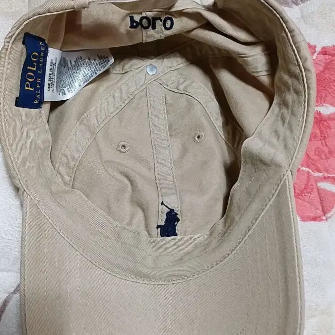 [BUNJANG] Unbranded Cap 57cm / 폴로 면모자 조임줄수선됨 57cm