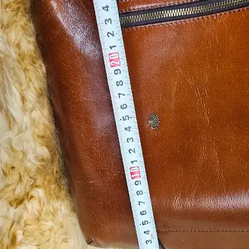 [BUNJANG] LITCHI Brown Leather Backpack / LITCHI갈색 가죽 백팩 남성여성 가방