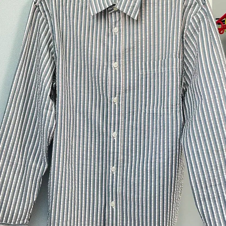 [BUNJANG] KANSAI JEANS Striped Shirt (L) / KANSAI JEANS 남성 스트라이프 셔츠(L)