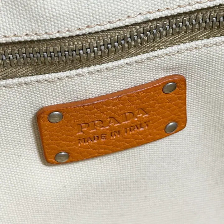 [BUNJANG] Prada Sea Life Canvas Big Tote Bag / 프라다 Sea Life 카나파 캔버스 빅 토트백