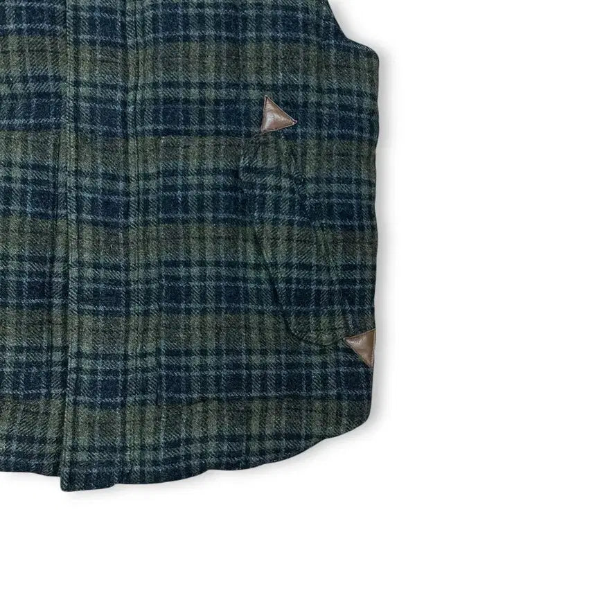 [BUNJANG] Series Check Wool Padded Vest / 시리즈 체크 울 패딩 조끼