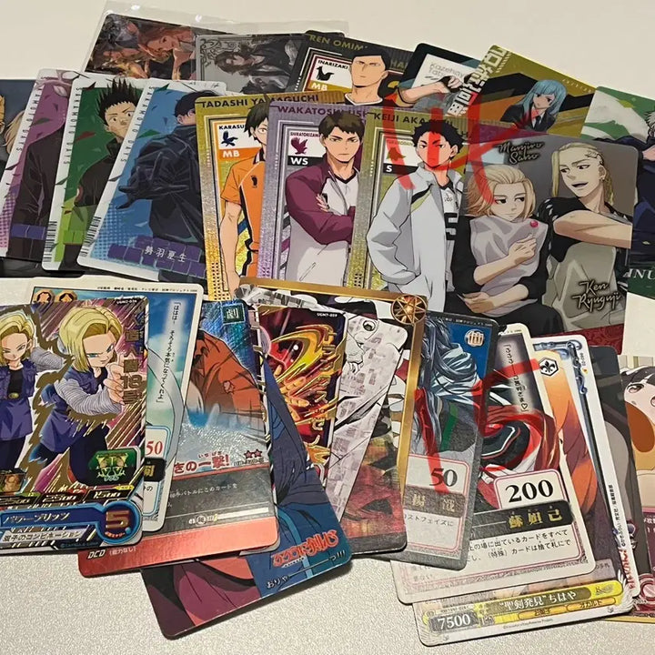 [BUNJANG] Anime Trading Cards Bundle (Haikeyu, Dragon Ball, Tokyo Revengers, Sakamoto Days) / 웨하스카드 애니 카드 일괄 하이큐 드래곤볼 도쿄리밴저스 사카모토데이즈