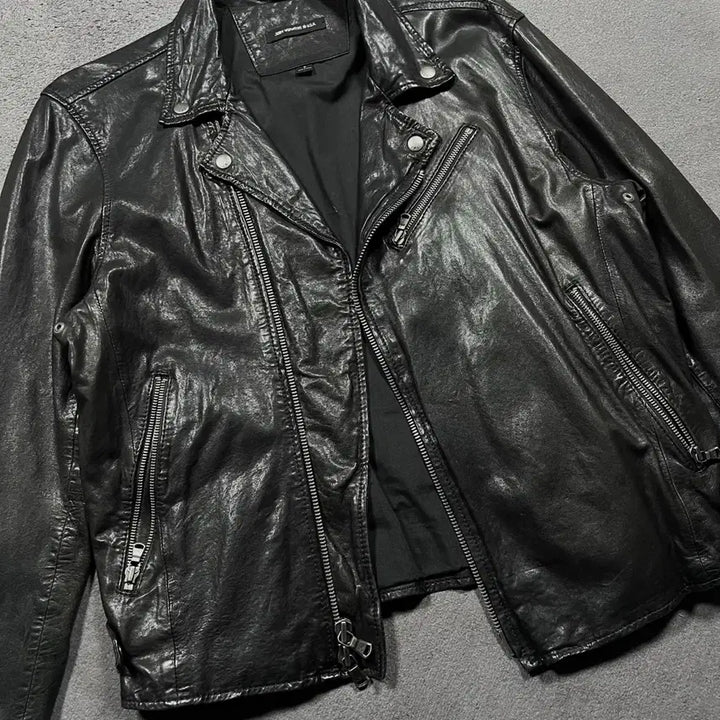 [BUNJANG] John Varvatos Lambskin Leather Rider Jacket / Jhon Varvatos 존 바바토스 레더 라이더 자켓