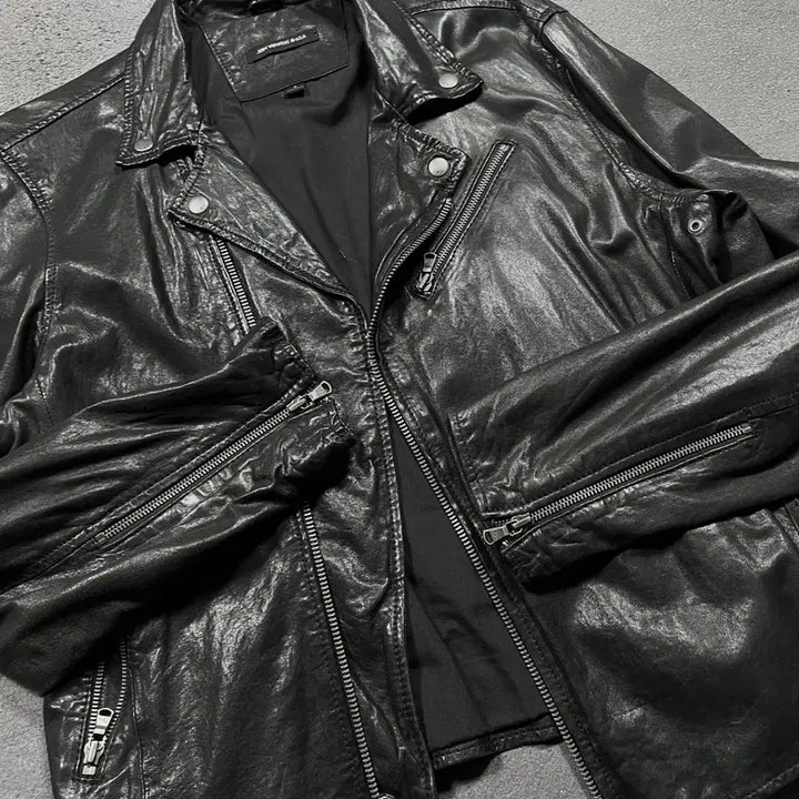 [BUNJANG] John Varvatos Lambskin Leather Rider Jacket / Jhon Varvatos 존 바바토스 레더 라이더 자켓