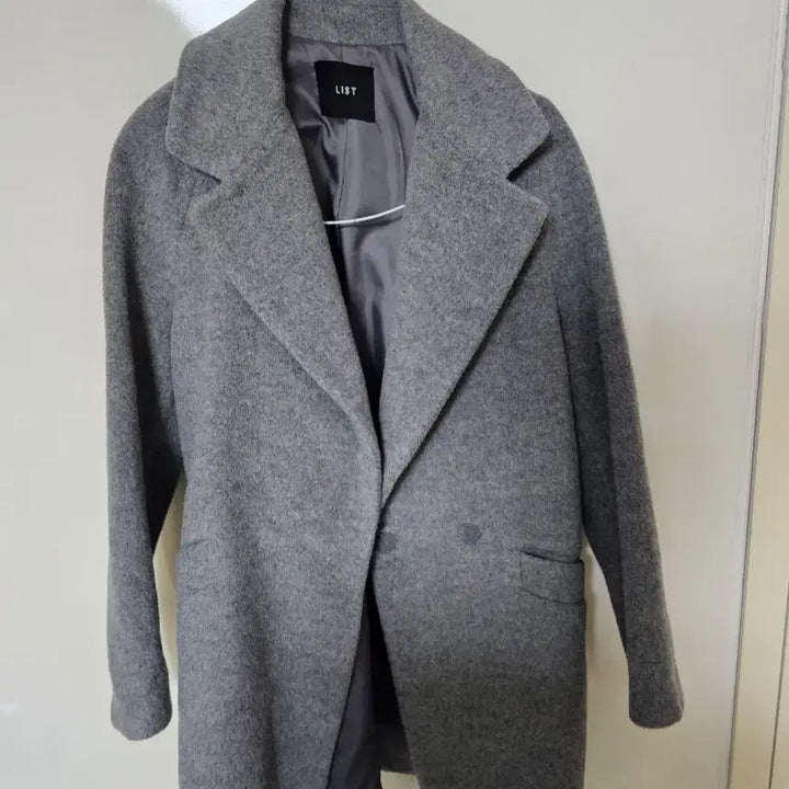 [BUNJANG] List Gray Wool Coat - Size 66 / 리스트 회색 모직 코트 66