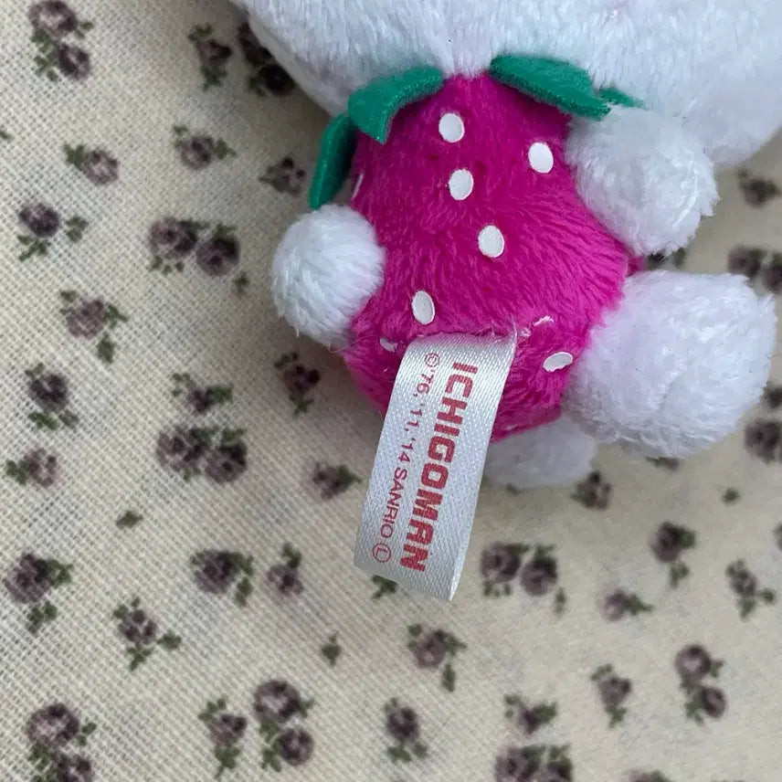 [BUNJANG] Vintage Strawberry Man "Ichigo Man" Mascot Plush / 고전 키티 인형 빈티지 마스코트 이치고 딸기 이치고맨 딸기맨