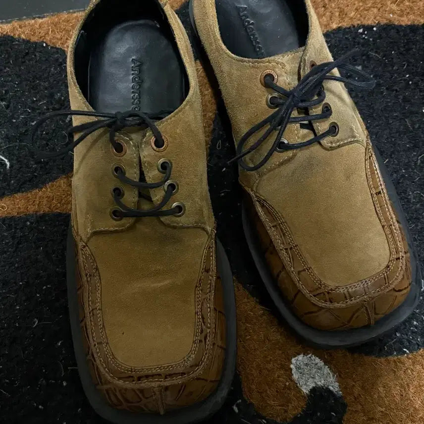 [BUNJANG] Andersson Bell Dane Square Toe Derby Shoes (Size 41/260) / 앤더슨벨 데인 스퀘어 토 더비 슈즈 41(260)