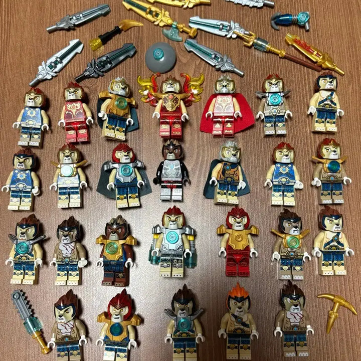 [BUNJANG] Lego Chima Lion Tribe Figure Set / 레고 키마 사자 부족 피규어 26개 + 무기