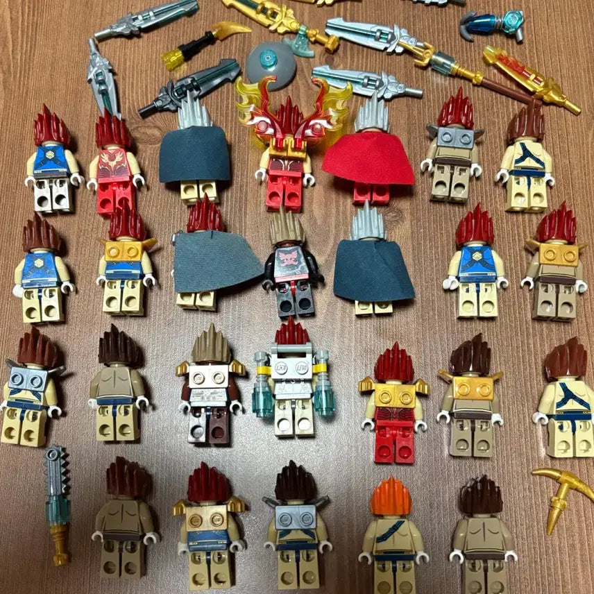 [BUNJANG] Lego Chima Lion Tribe Figure Set / 레고 키마 사자 부족 피규어 26개 + 무기
