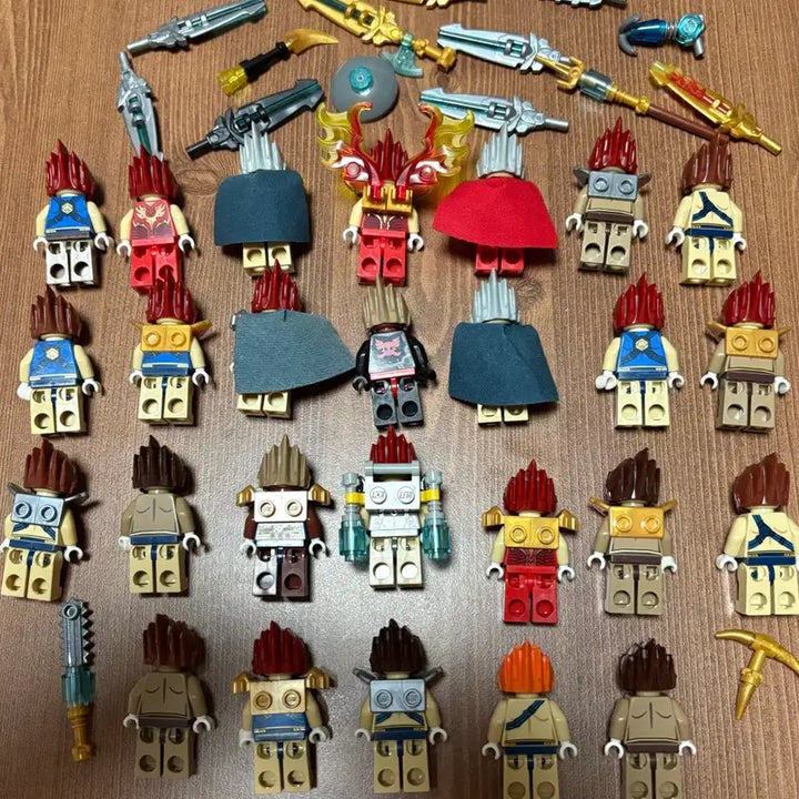 [BUNJANG] Lego Chima Lion Tribe Figure Set / 레고 키마 사자 부족 피규어 26개 + 무기