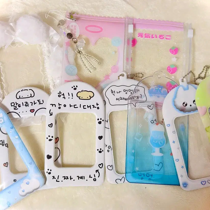 [BUNJANG] Photocard Holder Bundle Set / 아이돌 포카홀더 일괄 양도 / 더키월드 아이돌 굿즈 포토카드 홀더