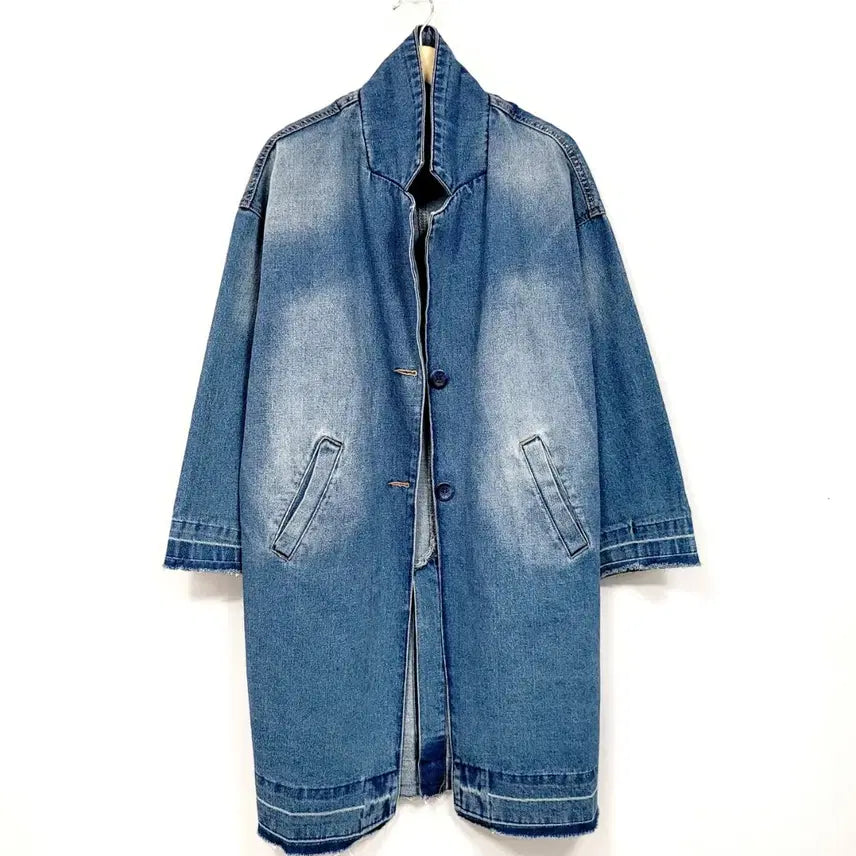 [BUNJANG] Private Distroyed Denim Jacket L / +프리베이트 디스트로이드 데님자켓 Y683