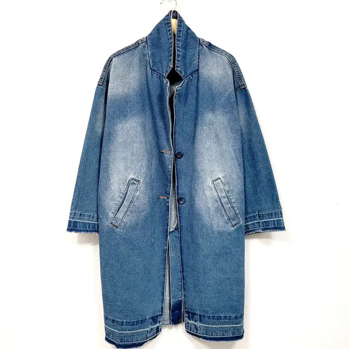 [BUNJANG] Private Distroyed Denim Jacket L / +프리베이트 디스트로이드 데님자켓 Y683