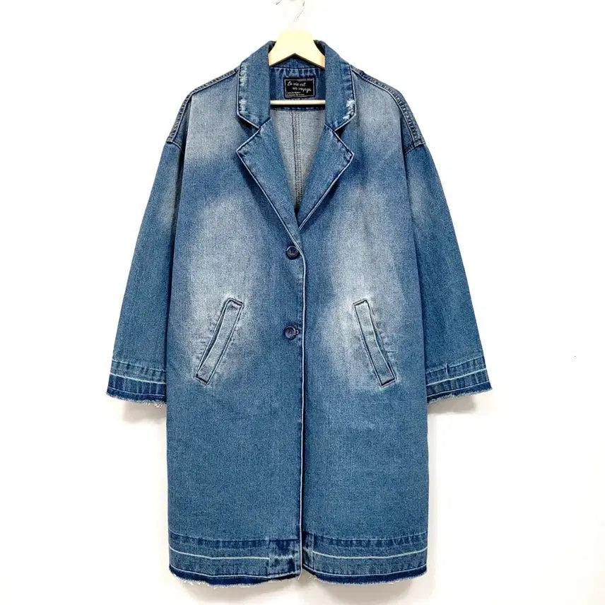 [BUNJANG] Private Distroyed Denim Jacket L / +프리베이트 디스트로이드 데님자켓 Y683