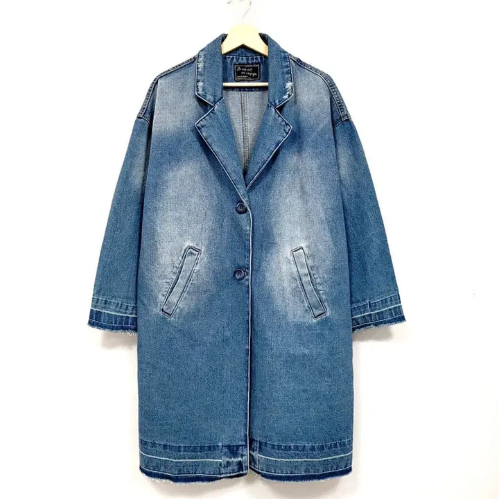 [BUNJANG] Private Distroyed Denim Jacket L / +프리베이트 디스트로이드 데님자켓 Y683