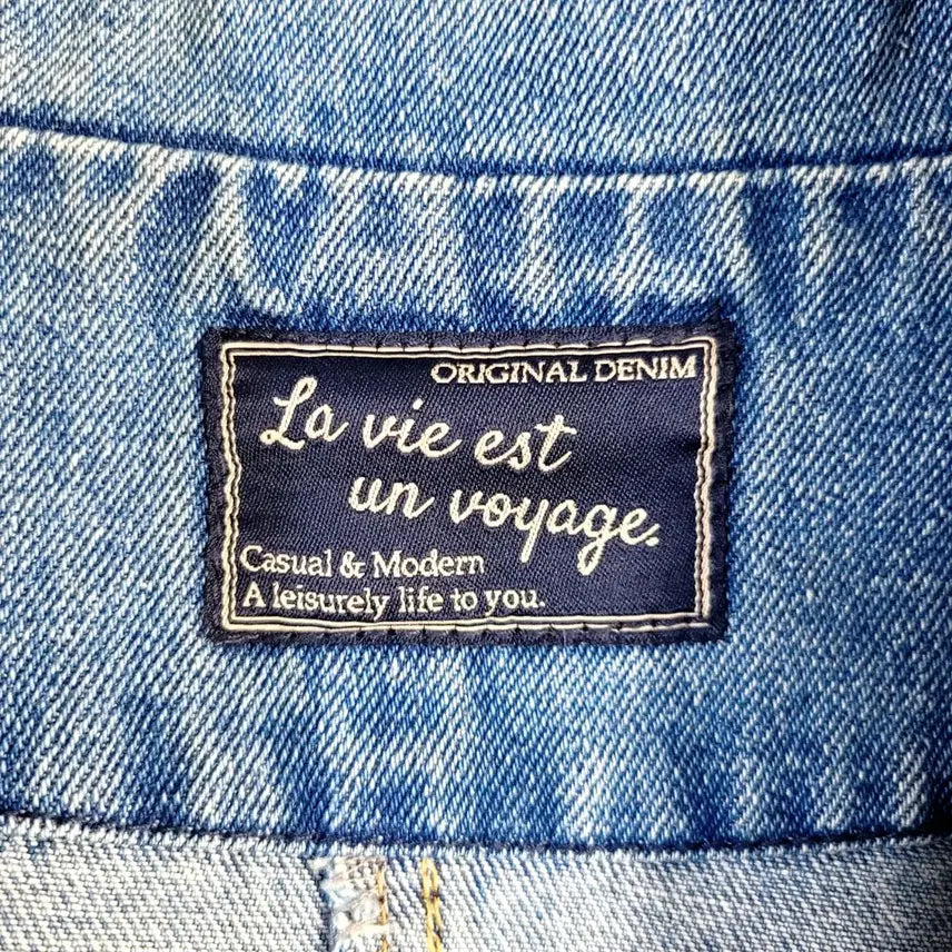 [BUNJANG] Private Distroyed Denim Jacket L / +프리베이트 디스트로이드 데님자켓 Y683