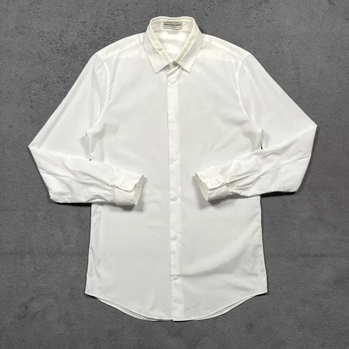 [BUNJANG] Balenciaga Collar Detail White Shirt / 발렌시아가 카라 디테일 화이트 셔츠