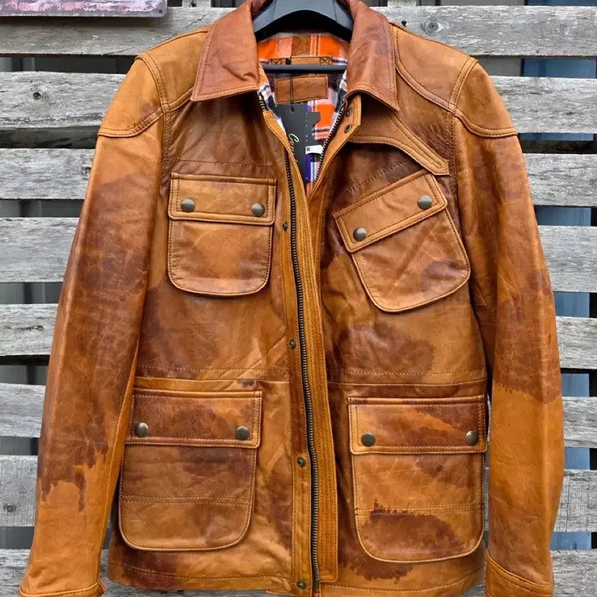 [BUNJANG] Vintage Leather Jacket / 남성가죽자켓