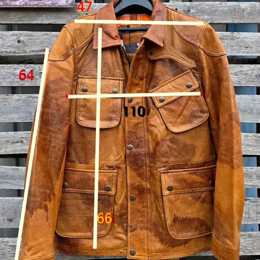 [BUNJANG] Vintage Leather Jacket / 남성가죽자켓