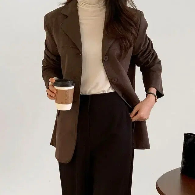 [BUNJANG] Slow and Steady Deep Brown Suede Jacket / 스웨이드 자켓 아우터 베니토 가내스라 아비에무아 라룸 슬로우앤드 로엠
