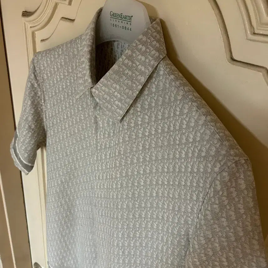 [BUNJANG] Dior Oblique Short Sleeve Shirt / 디올 오블리크 반소매 반팔셔츠