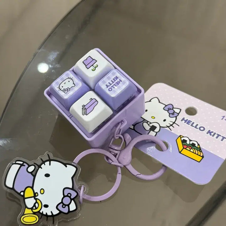 [BUNJANG] Hello Kitty Keycap Keyring with Sound and LED / 헬로키티 키캡키링 클릭커 새상품 (사운드,led) 가격내림