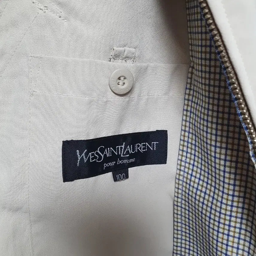 [BUNJANG] Yves Saint Laurent Classic Blouson Zip-Up Jacket / 입생로랑 YSL 클래식 블루종 집업 자켓 100 오버핏