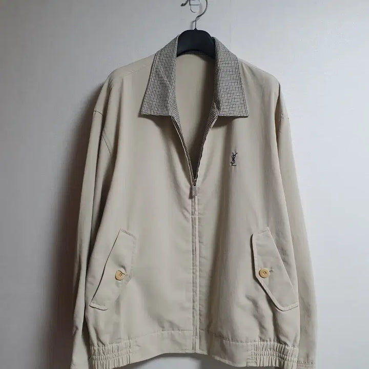 [BUNJANG] Yves Saint Laurent Classic Blouson Zip-Up Jacket / 입생로랑 YSL 클래식 블루종 집업 자켓 100 오버핏