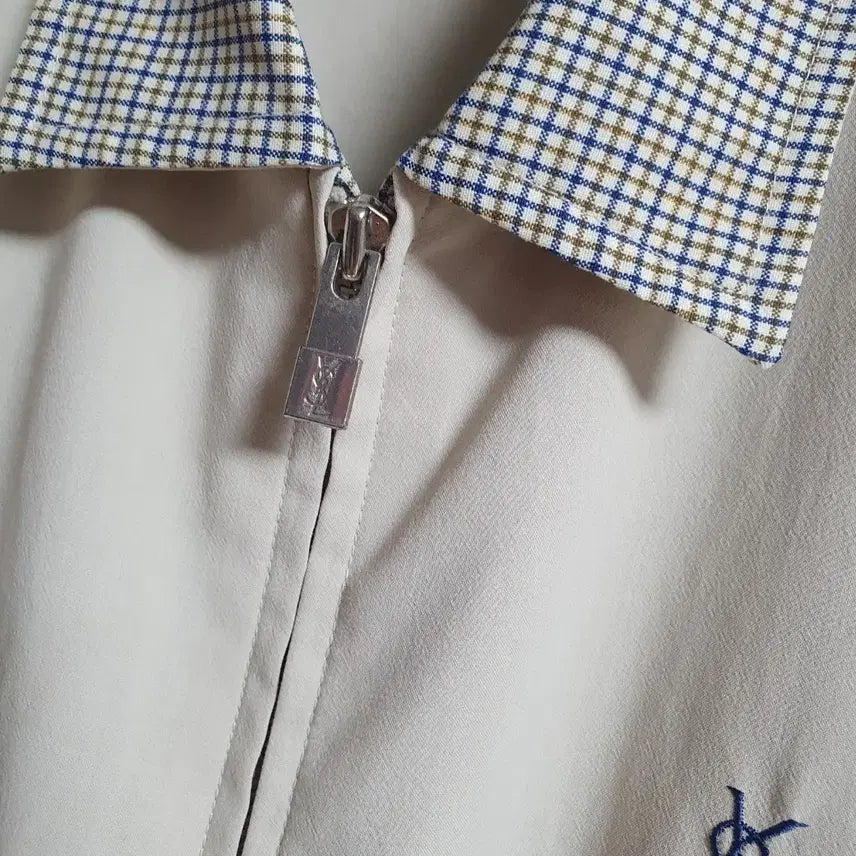 [BUNJANG] Yves Saint Laurent Classic Blouson Zip-Up Jacket / 입생로랑 YSL 클래식 블루종 집업 자켓 100 오버핏