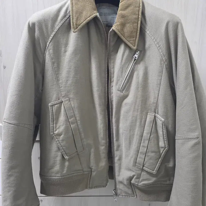 [BUNJANG] BELLEVILLE Neo City Flight Jacket - Beige / 벨리에 네오 시티 플라이트자켓 - 베이지