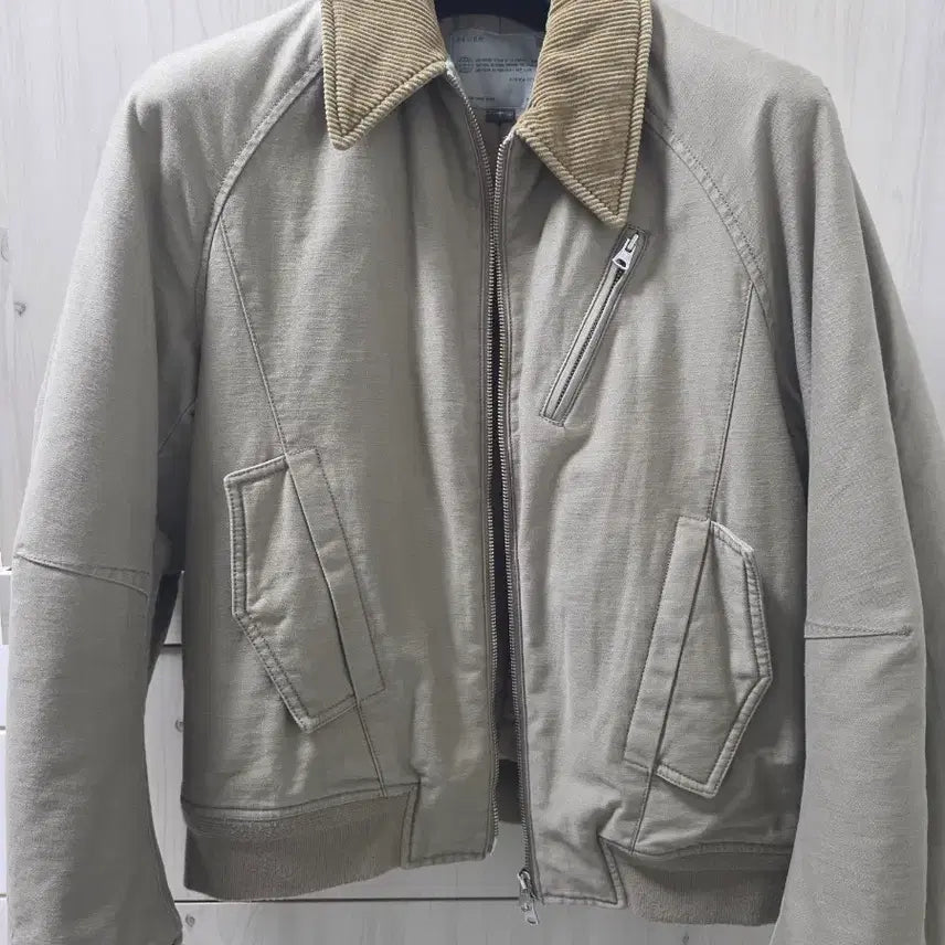 [BUNJANG] BELLEVILLE Neo City Flight Jacket - Beige / 벨리에 네오 시티 플라이트자켓 - 베이지