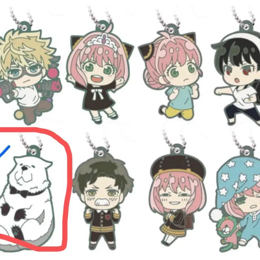 [BUNJANG] Spy x Family Bond Rubber Collection Vol.2 Gacha / 스파이패밀리 러버 콜렉션 본드 가챠 키링