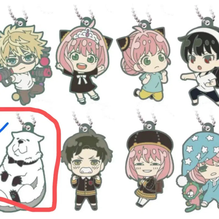 [BUNJANG] Spy x Family Bond Rubber Collection Vol.2 Gacha / 스파이패밀리 러버 콜렉션 본드 가챠 키링