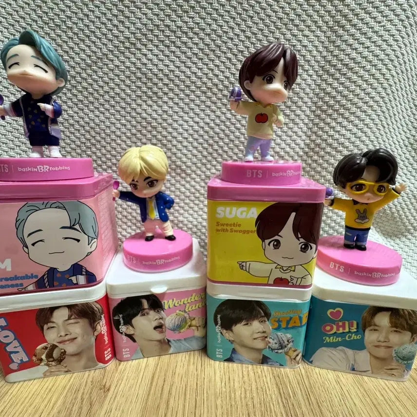[BUNJANG] BTS Baskin Robbins Figure Set / BTS 베스킨라빈스 피규어