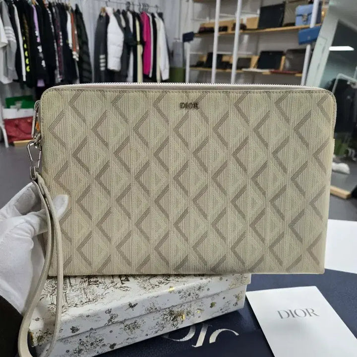 [BUNJANG] Dior Diamond Clutch Bag / [40%할인] 디올 다이아몬드 클러치백