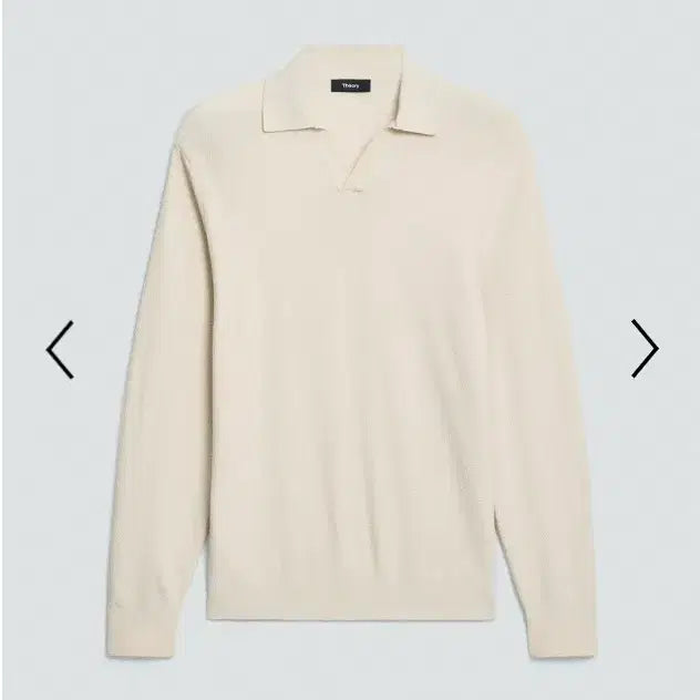 [SOLD OUT] [새제품]띠어리 소리스 폴로 아이보리 L