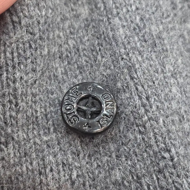 [BUNJANG] Stone Island Vintage Gray Knit Sweater L / 빈티지 스톤아일랜드 그레이 니트L