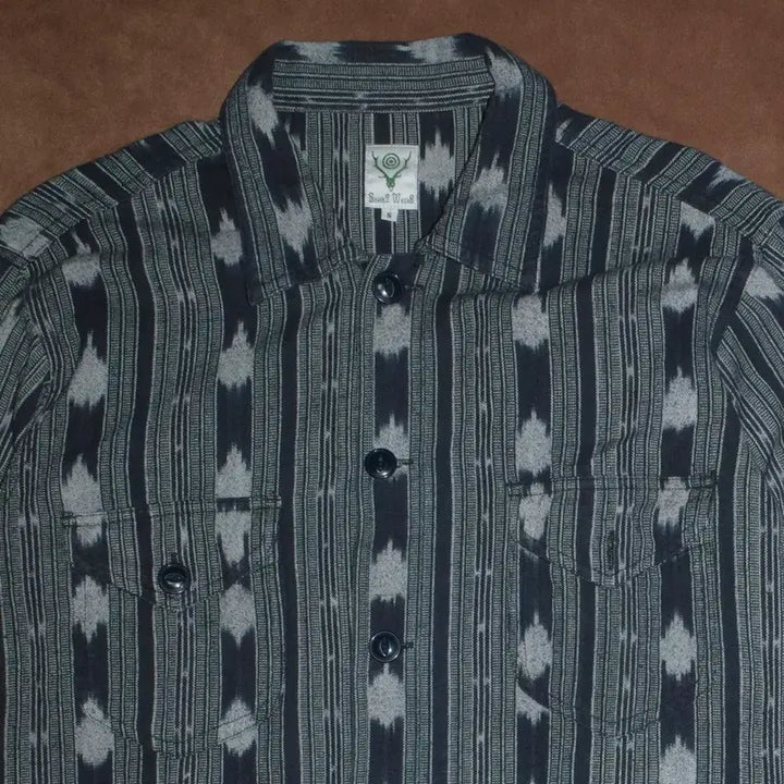 [BUNJANG] South2 West8 Smokey Pattern Cotton Shirt / 남이서팔 스모키패턴 코튼 셔츠