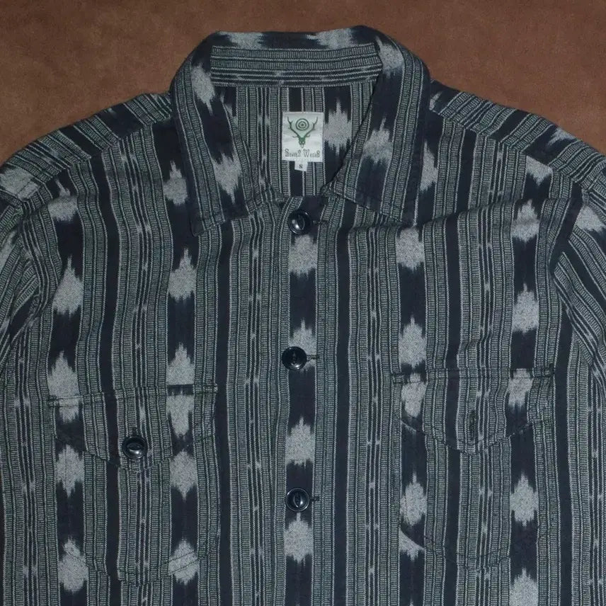 [BUNJANG] South2 West8 Smokey Pattern Cotton Shirt / 남이서팔 스모키패턴 코튼 셔츠