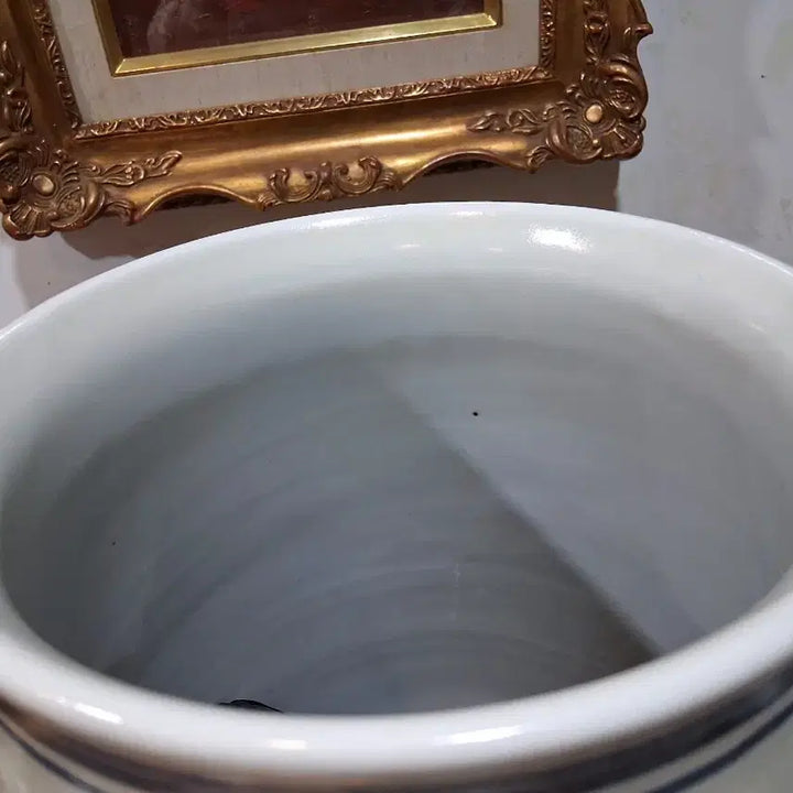 [BUNJANG] Chinese Celadon Porcelain Dragon Motif Vase / 골동중국도자기  청화백자