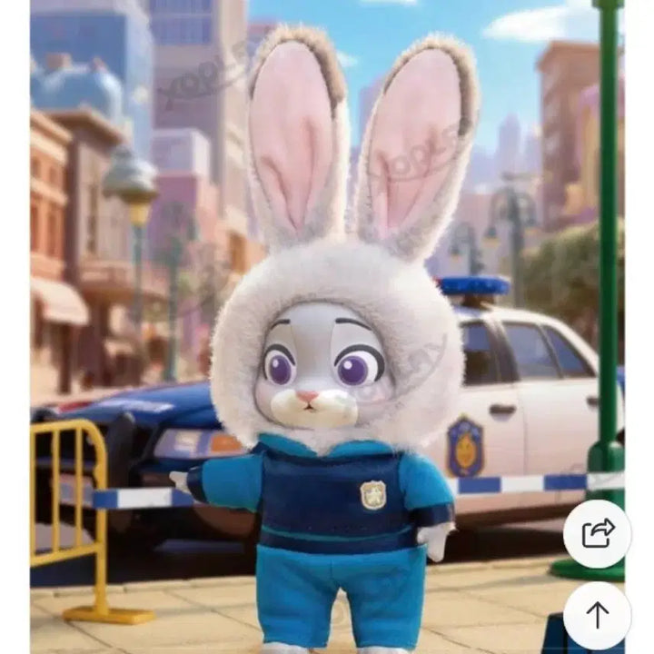 [BUNJANG] Zootopia Judy Hopps 22cm Keyring / 주토피아 주디 경찰 인형키링 22cm