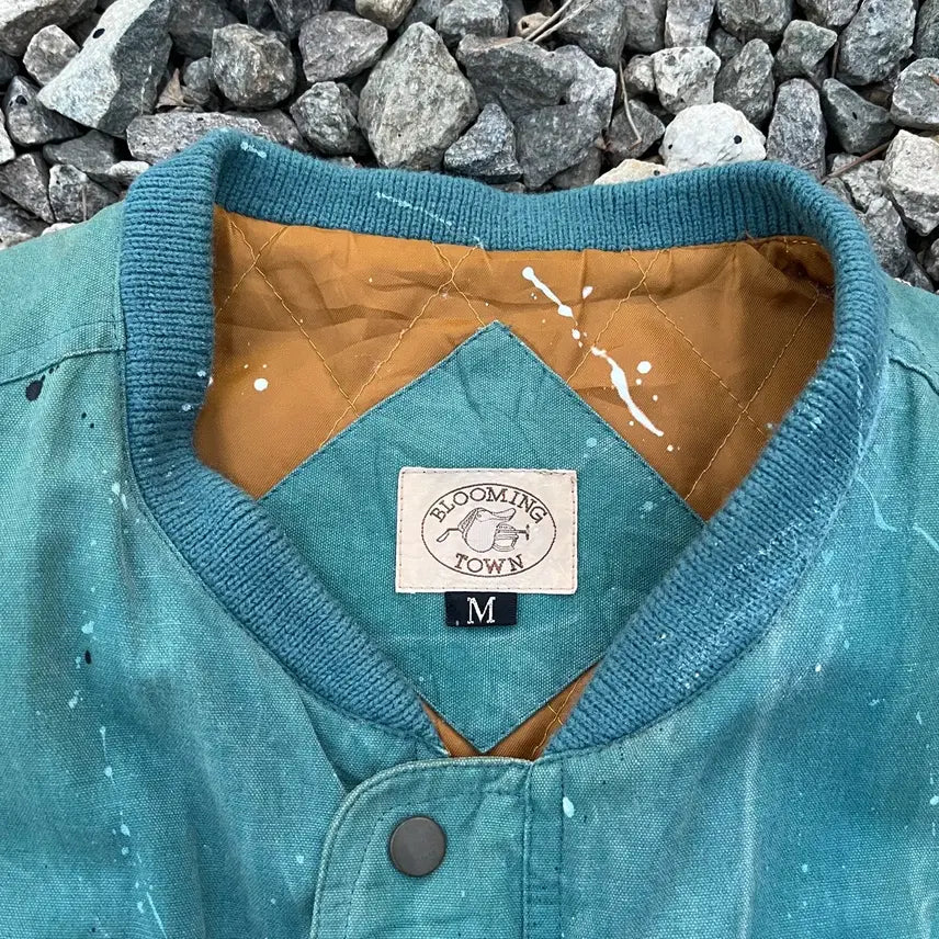 [BUNJANG] Blooming Town Custom Painted Workwear Jacket / 90s Blooming Town 커스텀 페인팅 워크웨어(실측확인)