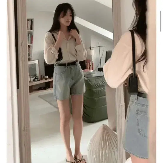 [BUNJANG] Slow and Denim Shorts / 슬로우앤드 자체제작 올웨어 데님 반바지  숏팬츠 빈티지연청