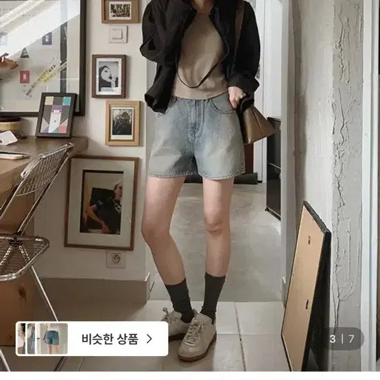 [BUNJANG] Slow and Denim Shorts / 슬로우앤드 자체제작 올웨어 데님 반바지  숏팬츠 빈티지연청