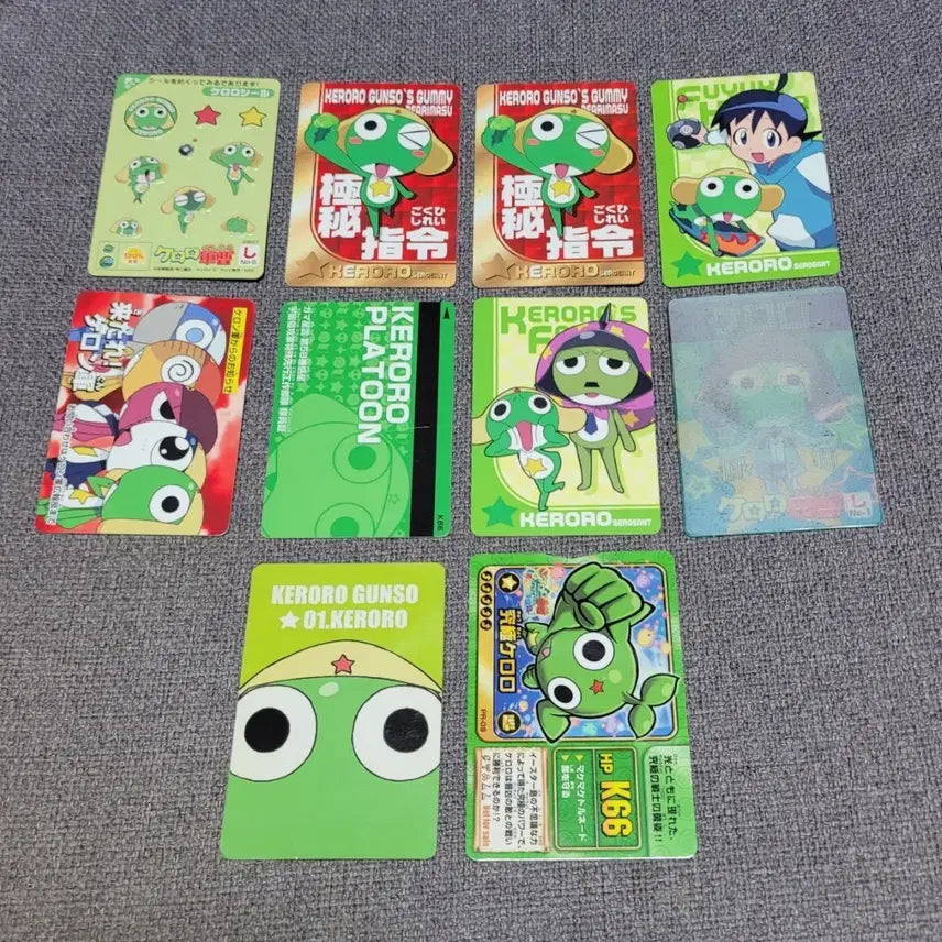 [BUNJANG] Keroro Sergeant Classic Card Bundle / 고전 개구리중사 케로로 카드 일괄